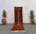 Alfombra Bereber "Paisaje Interior" – Arte Abstracto en Lana con Relieves Multicolor