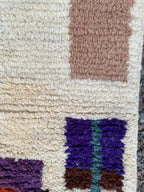 Alfombra Pasillera Bereber "Portal del Atlas" – Lana Natural y Geometría Sagrada