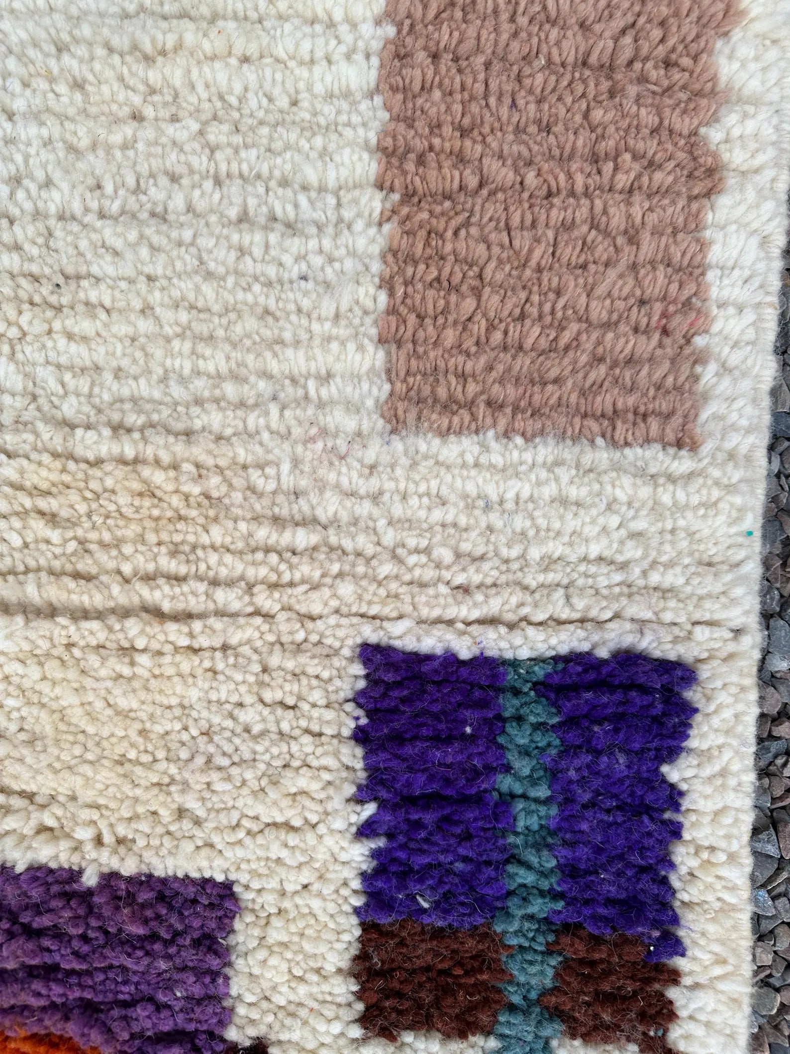 Alfombra Pasillera Bereber "Portal del Atlas" – Lana Natural y Geometría Sagrada