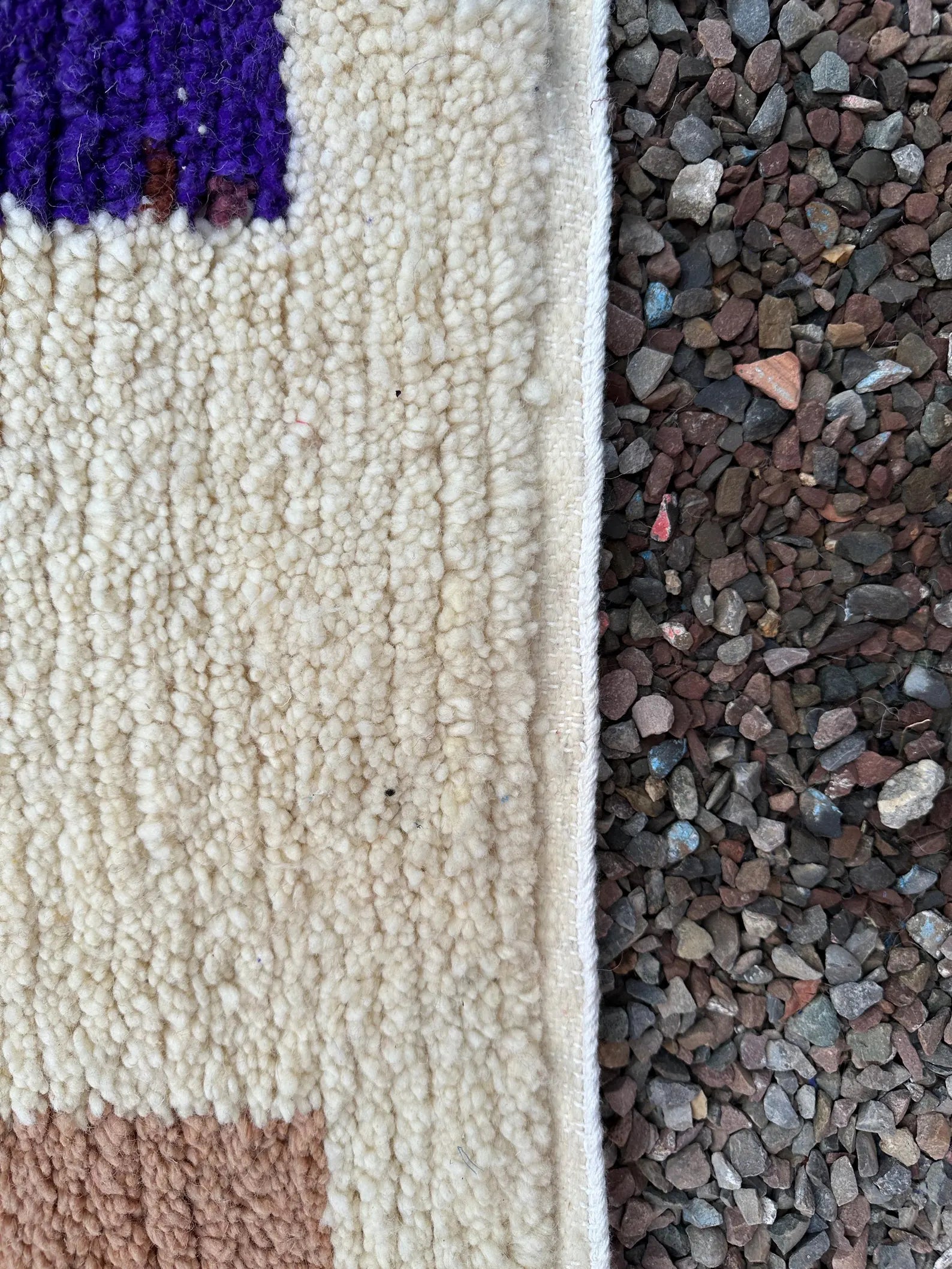 Alfombra Pasillera Bereber "Portal del Atlas" – Lana Natural y Geometría Sagrada