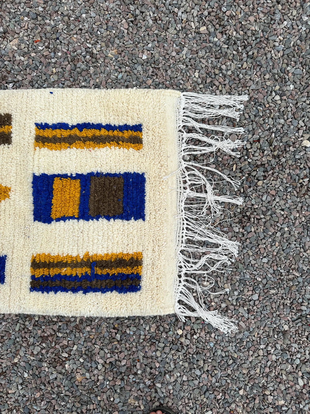 Alfombra Pasillera Bereber "Portal del Atlas" – Lana Natural y Geometría Sagrada