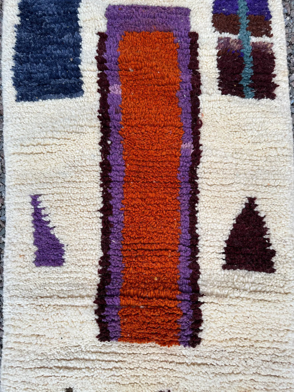 Alfombra Pasillera Bereber "Portal del Atlas" – Lana Natural y Geometría Sagrada