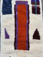 Alfombra Pasillera Bereber "Portal del Atlas" – Lana Natural y Geometría Sagrada