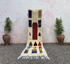 Alfombra Pasillera Bereber "Portal del Atlas" – Lana Natural y Geometría Sagrada