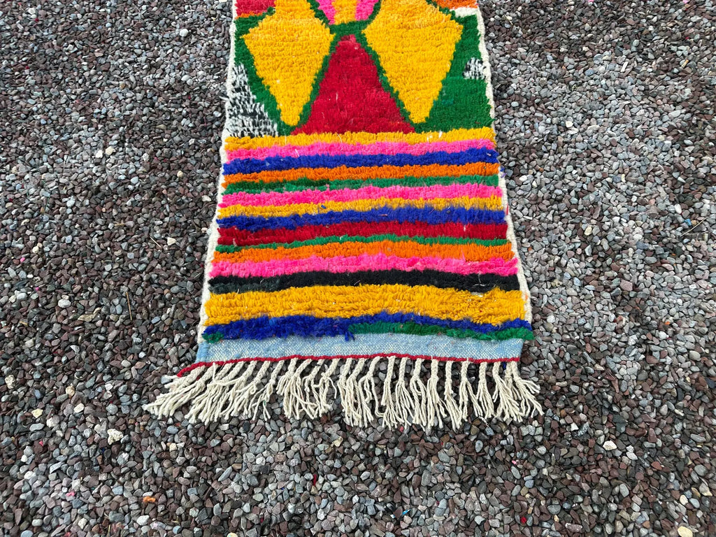 Alfombra Bereber Azilal "Constelación del Atlas" – Lana Natural y Geometría en Relieve