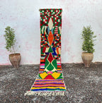 Alfombra Bereber Azilal "Constelación del Atlas" – Lana Natural y Geometría en Relieve